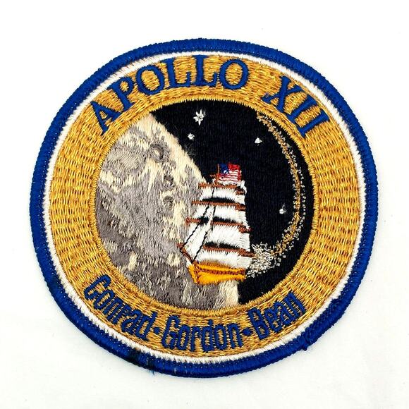Astronaut NASA Space Mission Patch Apollo XII 12 Conrad Gordon Bean 4" - Picture 1 of 6